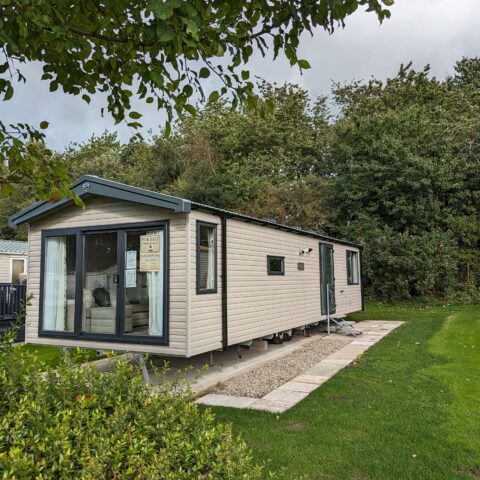 Static holiday caravan for sale in lancashire Swift Moselle 2023 on pitch 125