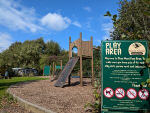 outdoor play area in lancaster caravan park