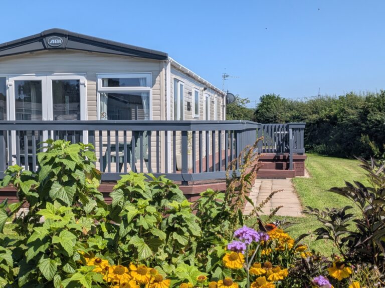 holiday home with decking