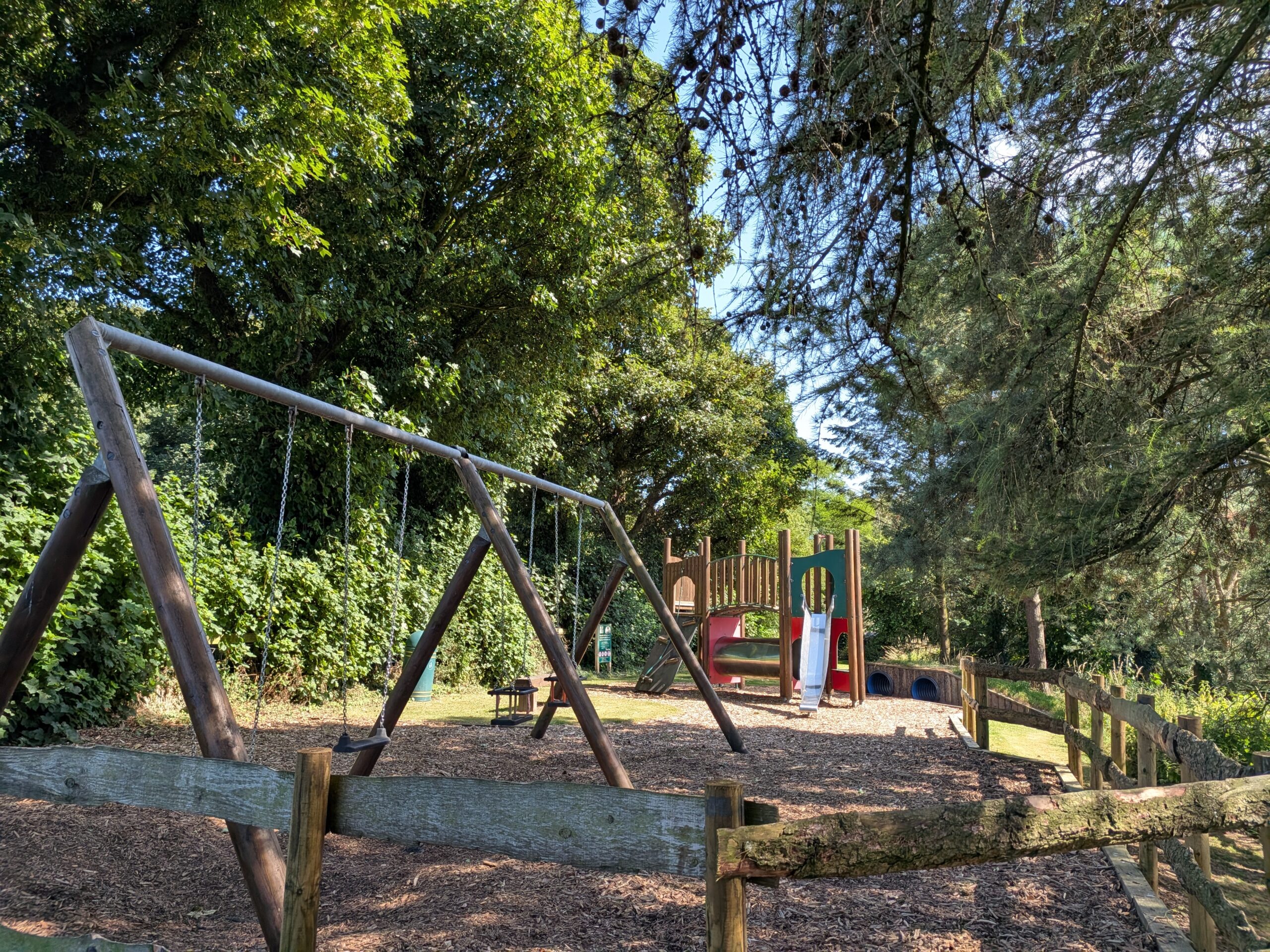 play area in woodland